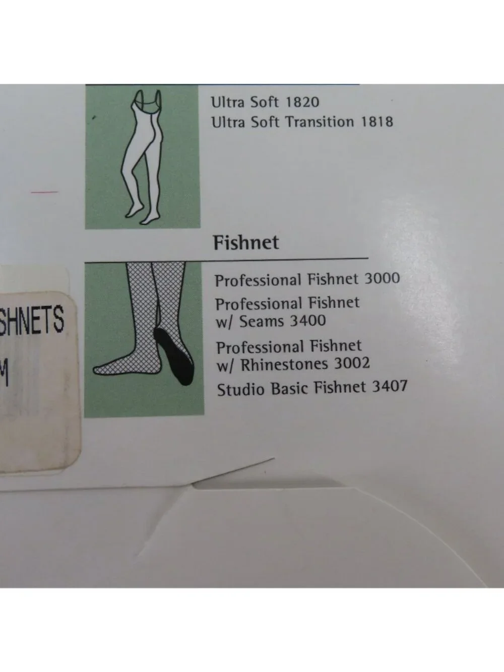 Capezio 3002 S/M Small Medium Black Fishnet Tights Rhinestones Professional NEW